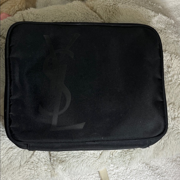 Yves Saint Laurent Black Toiletry Bag with Logo - Picture 1 of 13